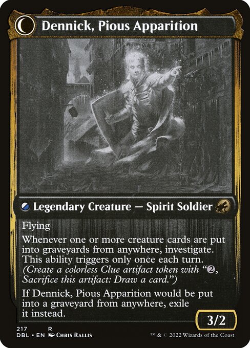 Dennick, Pious Apprentice // Dennick, Pious Apparition - Verso