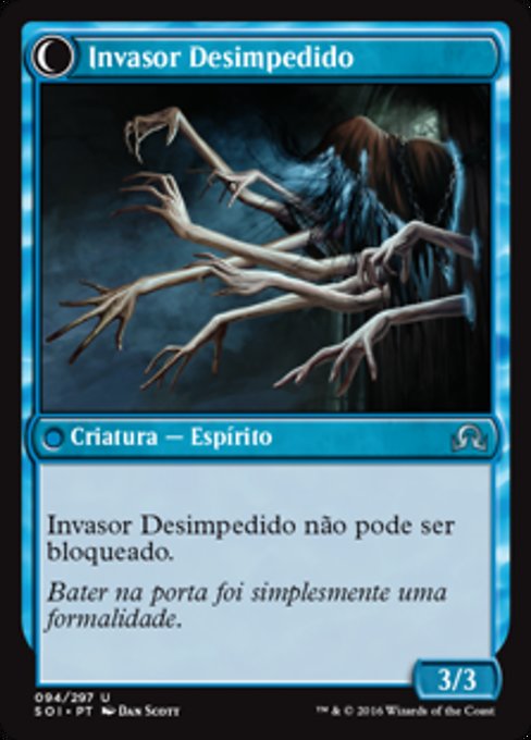 Uninvited Geist // Unimpeded Trespasser - Verso
