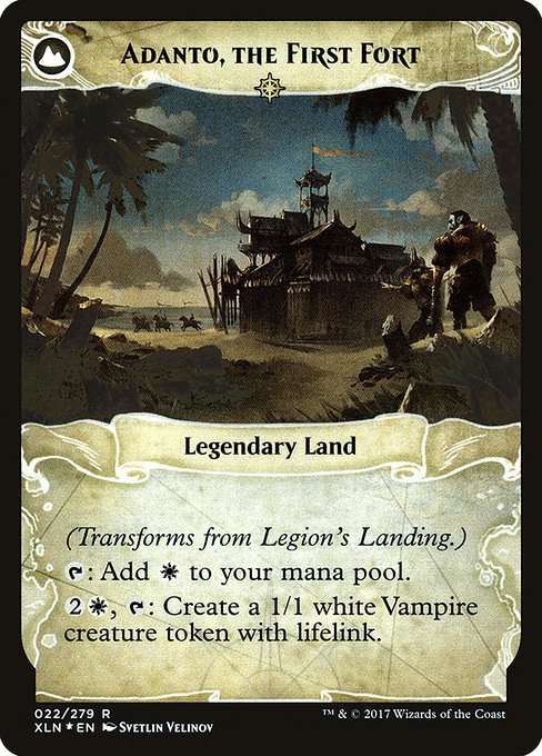 Legion's Landing // Adanto, the First Fort - Verso