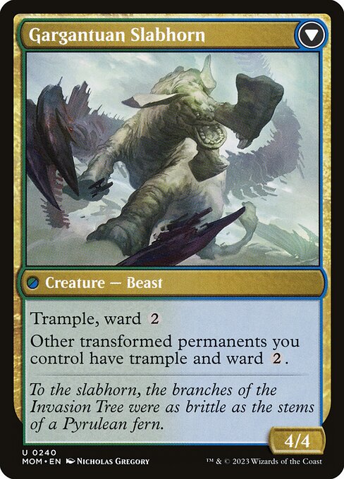 Invasion of Pyrulea // Gargantuan Slabhorn - Verso