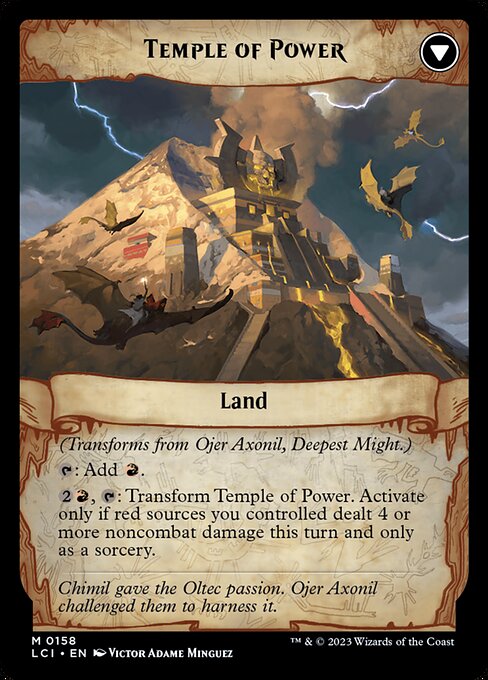 Ojer Axonil, Deepest Might // Temple of Power - Verso