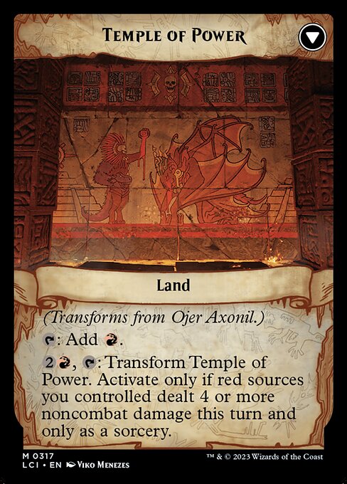 Ojer Axonil, Deepest Might // Temple of Power - Verso