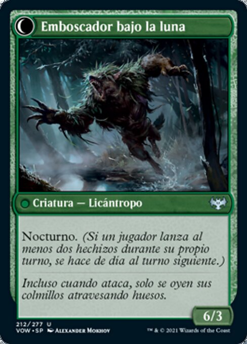Oakshade Stalker // Moonlit Ambusher - Verso