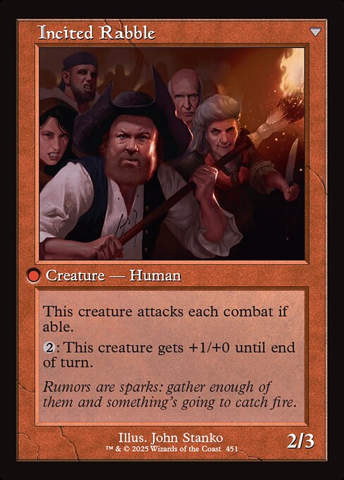 Town Gossipmonger // Incited Rabble - Verso