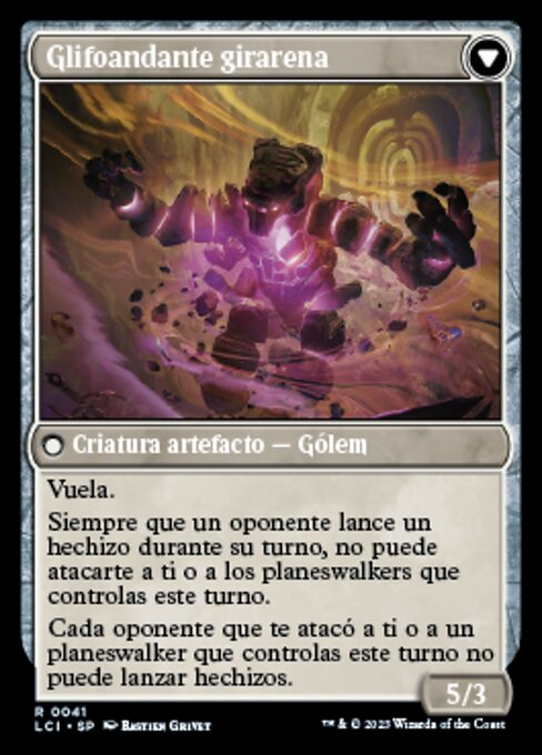 Unstable Glyphbridge // Sandswirl Wanderglyph - Verso