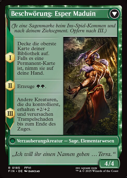 Esper Origins // Summon: Esper Maduin - Verso