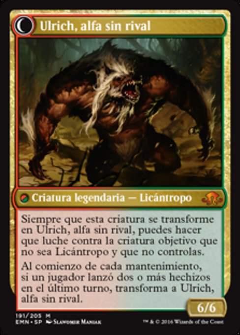 Ulrich of the Krallenhorde // Ulrich, Uncontested Alpha - Verso
