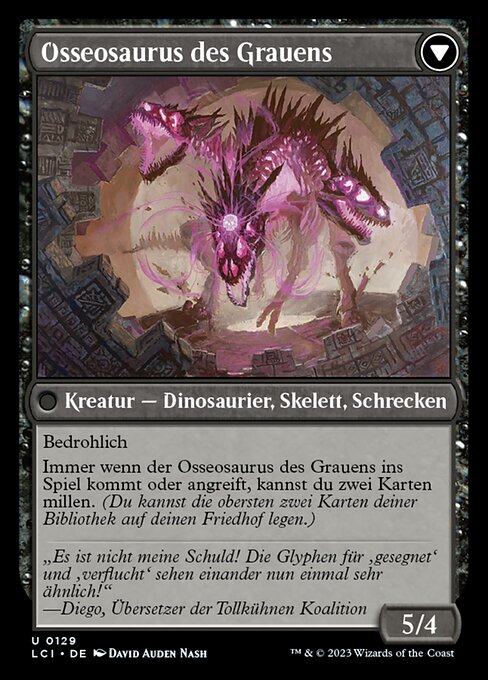 Visage of Dread // Dread Osseosaur - Verso