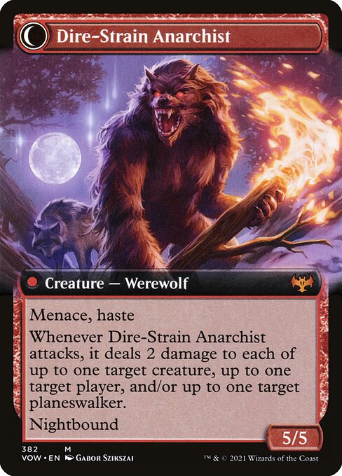 Volatile Arsonist // Dire-Strain Anarchist - Verso