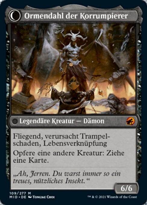 Jerren, Corrupted Bishop // Ormendahl, the Corrupter - Verso