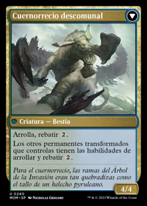Invasion of Pyrulea // Gargantuan Slabhorn - Verso