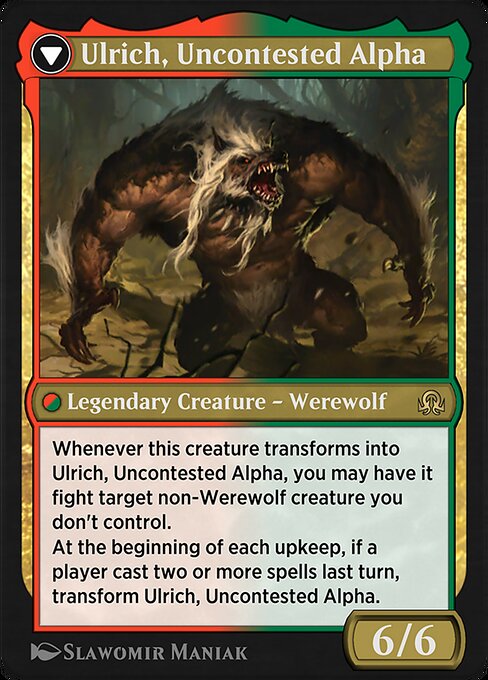 Ulrich of the Krallenhorde // Ulrich, Uncontested Alpha - Verso