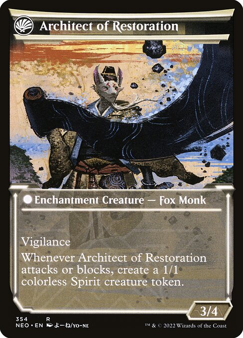 The Restoration of Eiganjo // Architect of Restoration - Verso