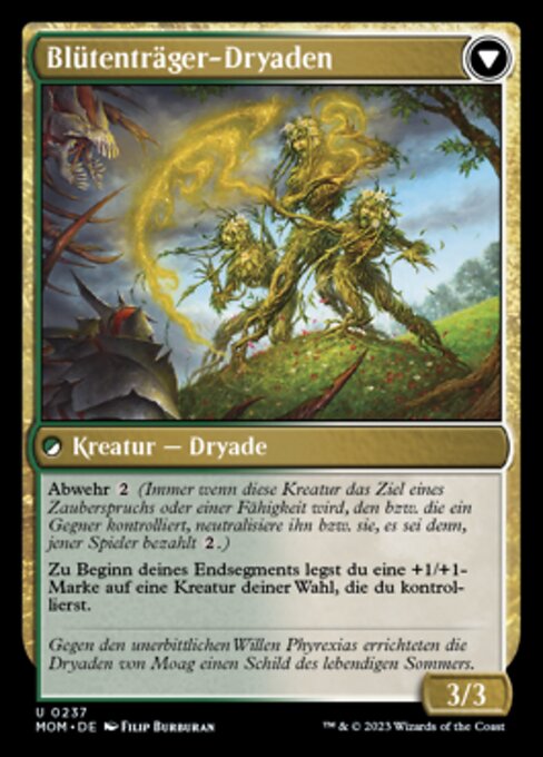 Invasion of Moag // Bloomwielder Dryads - Verso
