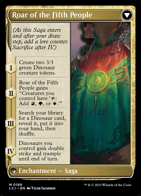 Huatli, Poet of Unity // Roar of the Fifth People - Verso