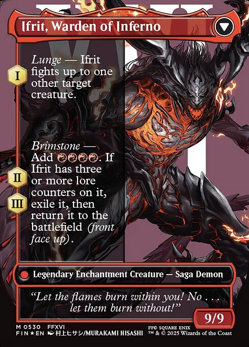 Clive, Ifrit's Dominant // Ifrit, Warden of Inferno - Verso