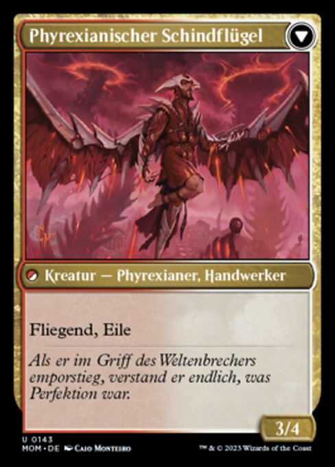 Harried Artisan // Phyrexian Skyflayer - Verso