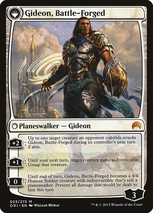 Kytheon, Hero of Akros // Gideon, Battle-Forged - Verso