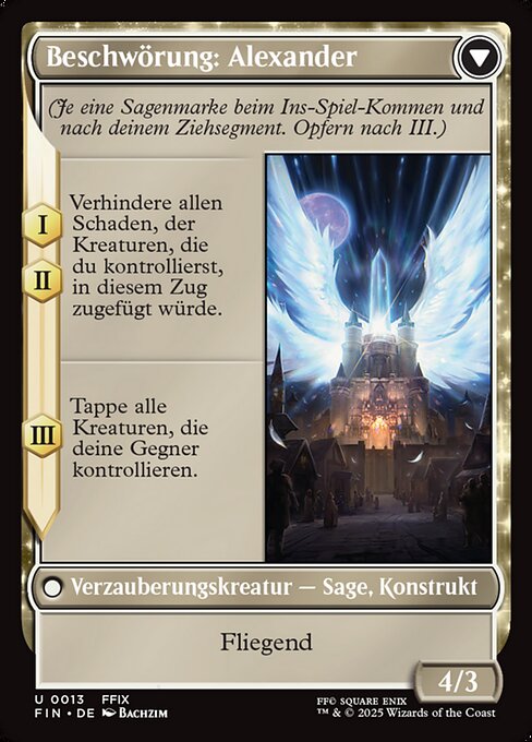 Crystal Fragments // Summon: Alexander - Verso