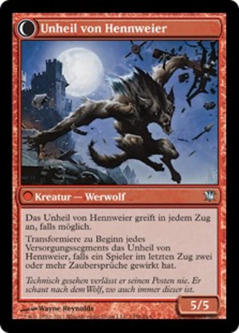Hanweir Watchkeep // Bane of Hanweir - Verso