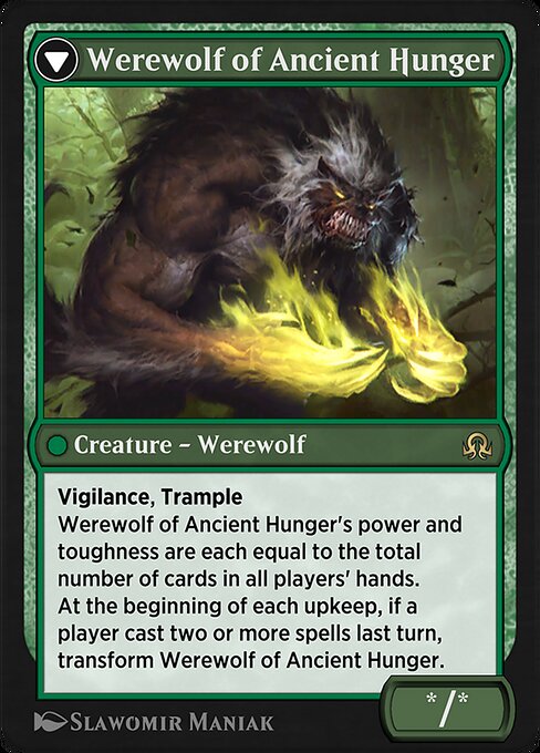Sage of Ancient Lore // Werewolf of Ancient Hunger - Verso