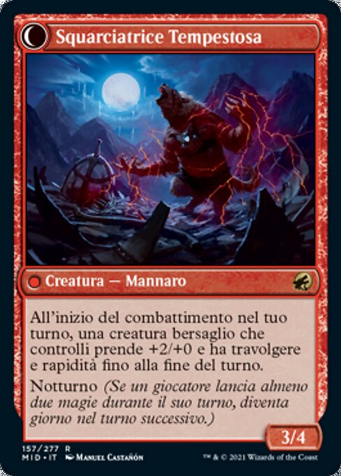 Reckless Stormseeker // Storm-Charged Slasher - Verso