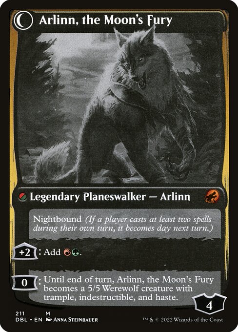 Arlinn, the Pack's Hope // Arlinn, the Moon's Fury - Verso