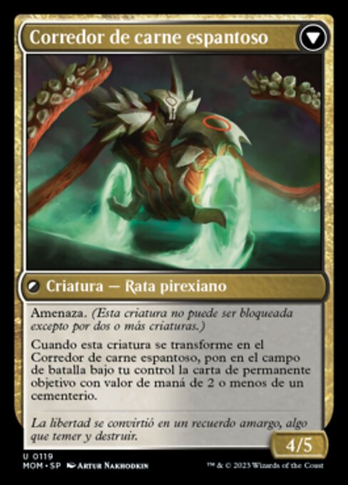 Nezumi Freewheeler // Hideous Fleshwheeler - Verso
