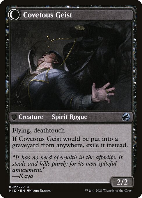 Covert Cutpurse // Covetous Geist - Verso
