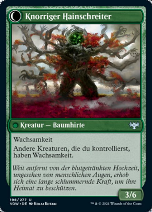 Dormant Grove // Gnarled Grovestrider - Verso