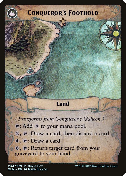 Conqueror's Galleon // Conqueror's Foothold - Verso