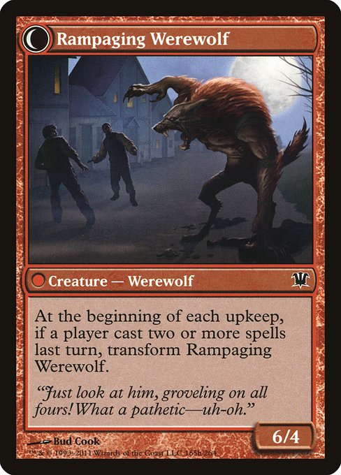 Tormented Pariah // Rampaging Werewolf - Verso