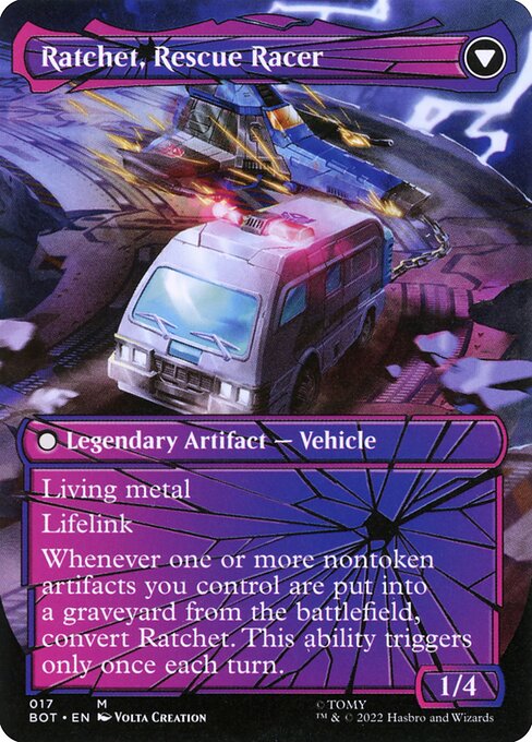 Ratchet, Field Medic // Ratchet, Rescue Racer - Verso