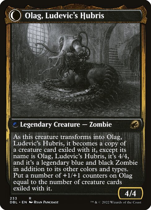 Ludevic, Necrogenius // Olag, Ludevic's Hubris - Verso
