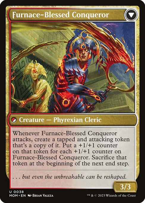Sun-Blessed Guardian // Furnace-Blessed Conqueror - Verso