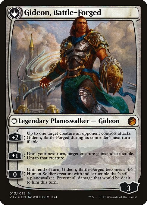 Kytheon, Hero of Akros // Gideon, Battle-Forged - Verso