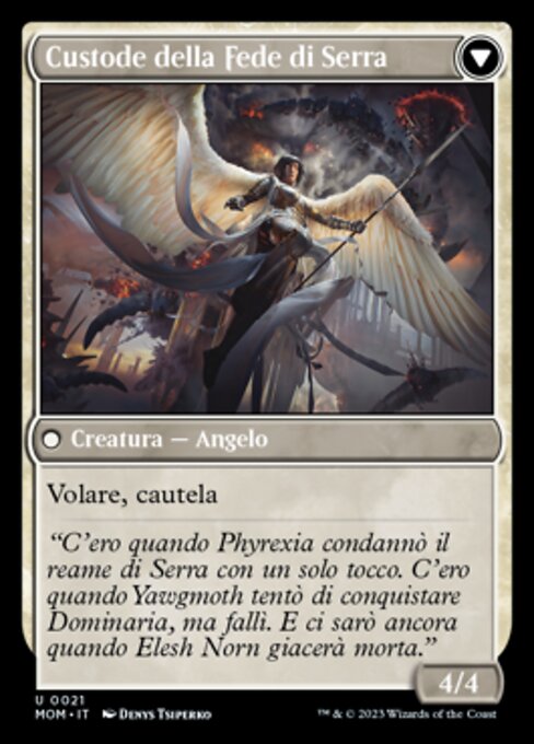 Invasion of Dominaria // Serra Faithkeeper - Verso