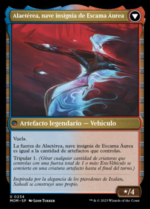 Invasion of Kaladesh // Aetherwing, Golden-Scale Flagship - Verso