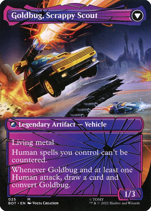 Goldbug, Humanity's Ally // Goldbug, Scrappy Scout - Verso