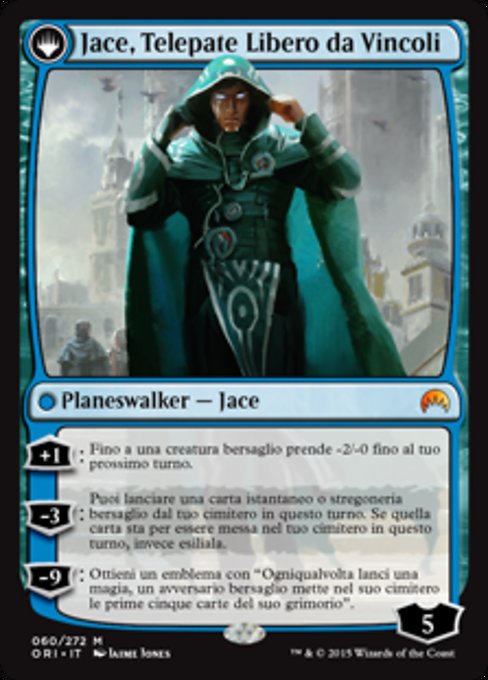 Jace, Vryn's Prodigy // Jace, Telepath Unbound - Verso