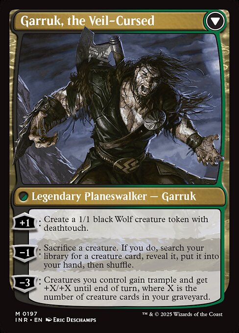 Garruk Relentless // Garruk, the Veil-Cursed - Verso