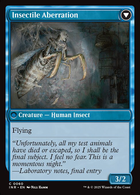 Delver of Secrets // Insectile Aberration - Verso