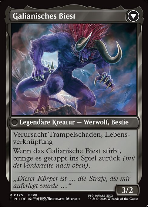 Vincent Valentine // Galian Beast - Verso
