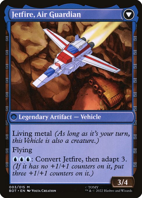 Jetfire, Ingenious Scientist // Jetfire, Air Guardian - Verso