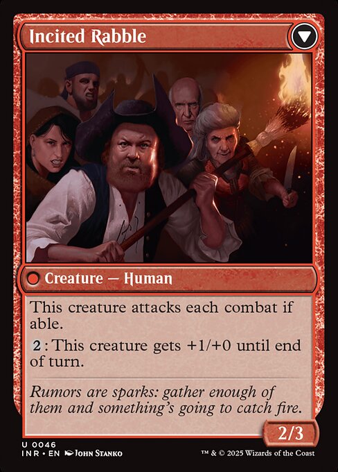 Town Gossipmonger // Incited Rabble - Verso