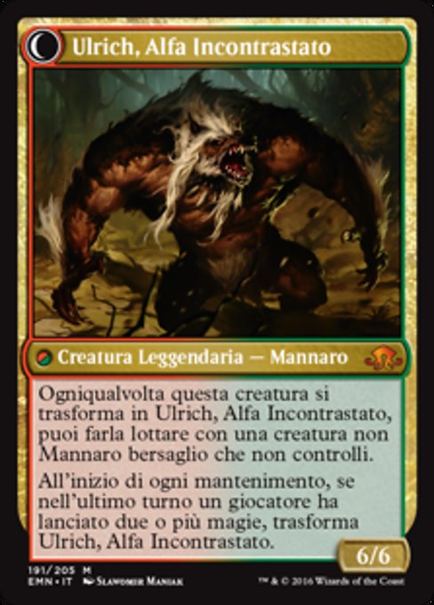 Ulrich of the Krallenhorde // Ulrich, Uncontested Alpha - Verso