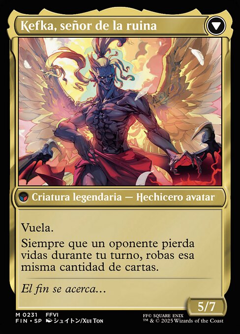 Kefka, Court Mage // Kefka, Ruler of Ruin - Verso