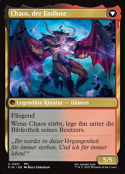 Garland, Knight of Cornelia // Chaos, the Endless - Verso
