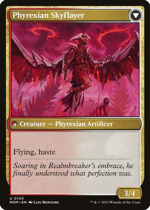 Harried Artisan // Phyrexian Skyflayer - Verso