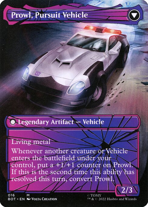 Prowl, Stoic Strategist // Prowl, Pursuit Vehicle - Verso